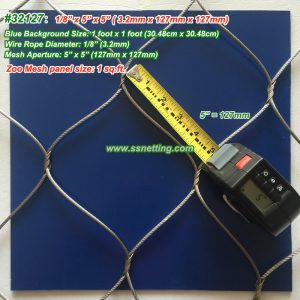 ZooMesh 1/8", 5" X 5", ( 3.2mm, 127mm X 127mm)