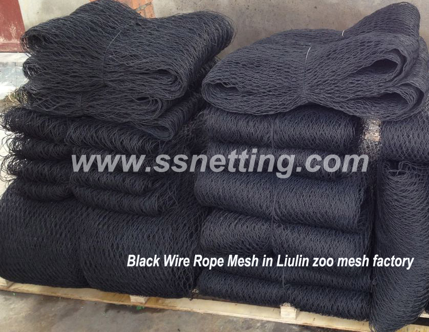 Black Stainless Steel Cable Mesh