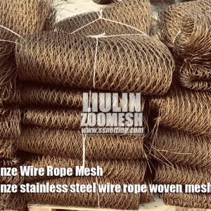 Bronze Stainless Steel Cable Mesh